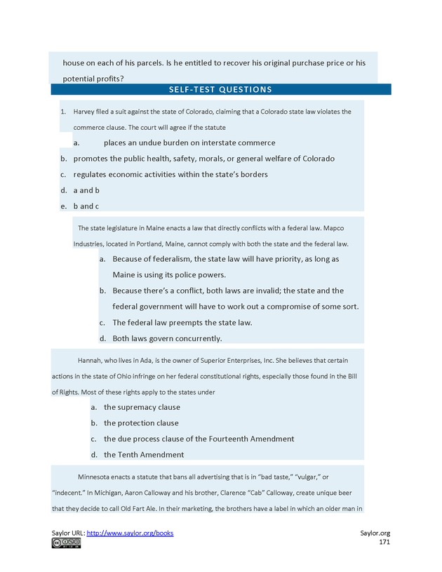 Business Law and the Legal Environment - Page 171